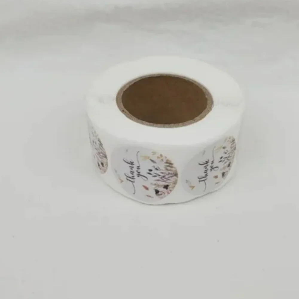 500 Pieces Roll Thank You Sealing Sticker